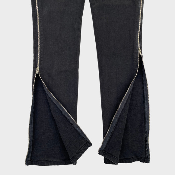 Reformation High Rise Side Zipper Black Jeans Women's Size 26 - Picture 8 of 15